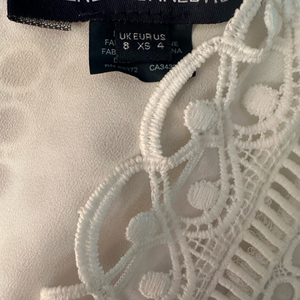 French Connection White Mini Dress